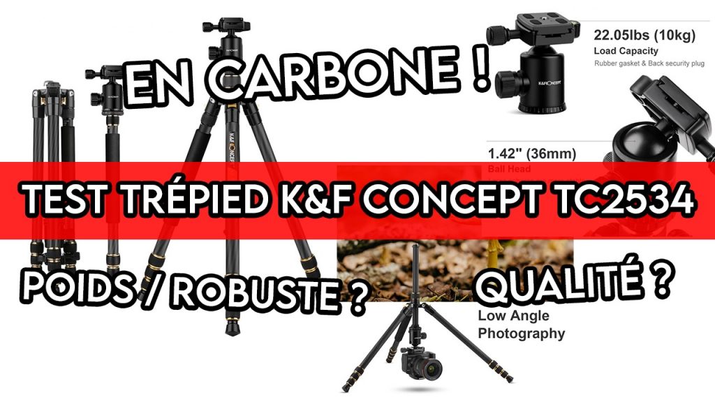 test du trépied en carbone KF CONCEPT TC2534